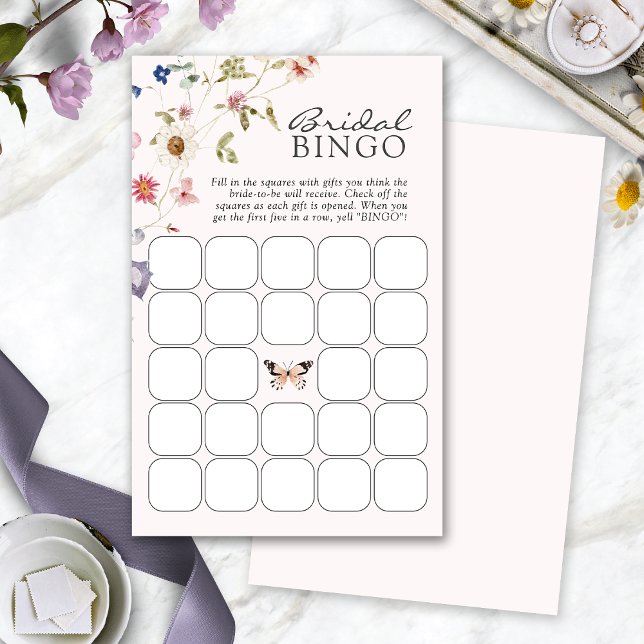 Papier Fête des mariées Jeu de Bingo (Bridal Shower Bingo Game by Painted Paperie
)