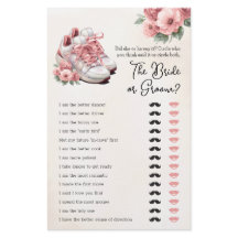 Fête des mariées Jeu Il A Dit Elle A Dit Floral Ba