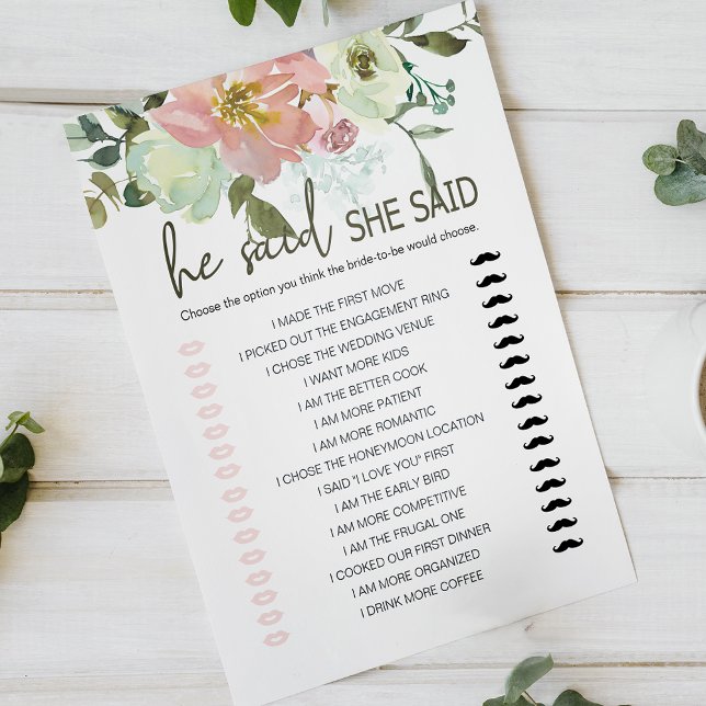 Papier Fête des mariées Jeu Il A Dit Qu'Elle A Dit Eggshe (Créateur téléchargé)