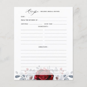 Papier Fête des mariées métallique en argent blanc rouge 