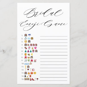 Papier Fête des mariées minimaliste de typographie Jeu Em