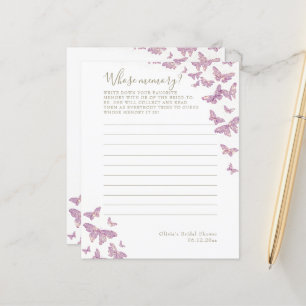 Papier Fête des mariées papillon violet dont le jeu de mé