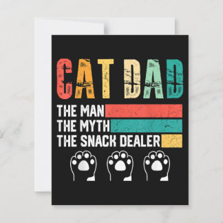 Papier Fête des Pères Chat Papa