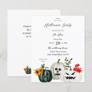 Papier Fête d'Halloween citrouille Trick or Treat budgéta