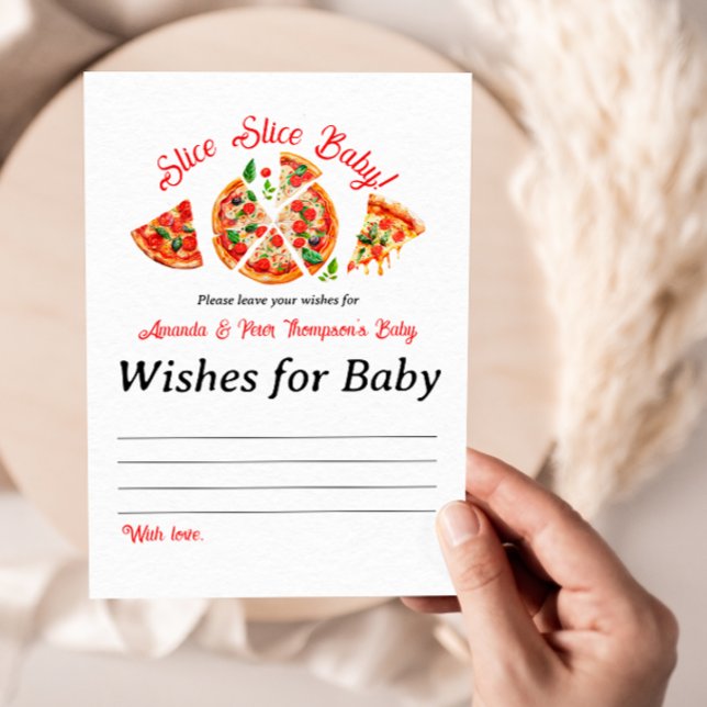 Papier Fête Moderne de Pizza Italienne Tranche Tranche Ba (Créateur téléchargé)