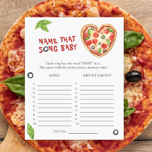 Papier Fête prénatale Pizza baby - Nommez cette chanson p