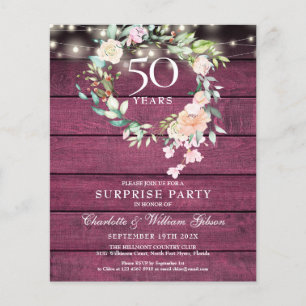 Papier Fête surprise pour 50e anniversaire de mariage rus