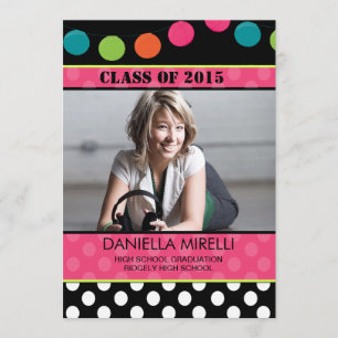 Papier Feux Photo Graduation Invitation