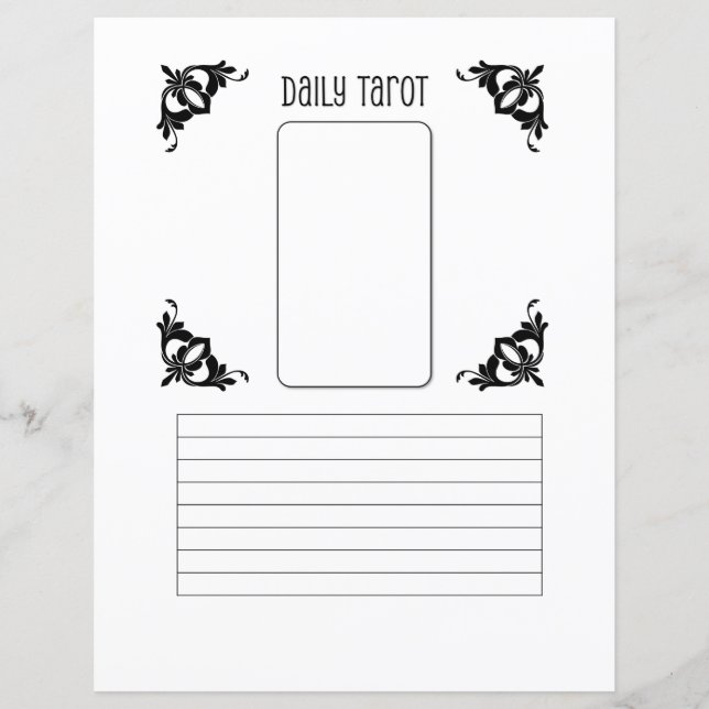 Papier Fiche technique quotidienne (Devant)