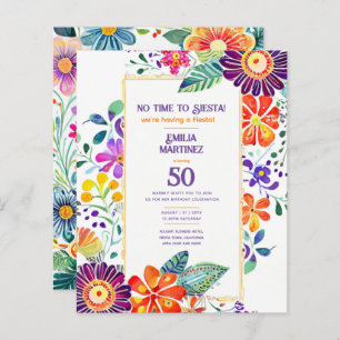 Papier FIESTA Anniversaire Fleurs Folkart 21ème 25ème 30è