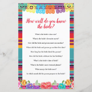 Papier Fiesta Comme vous connaissez bien The Bride Game c