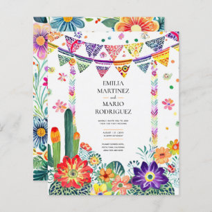 Papier FIESTA MARIAGE - Fleurs Folkart Moderne