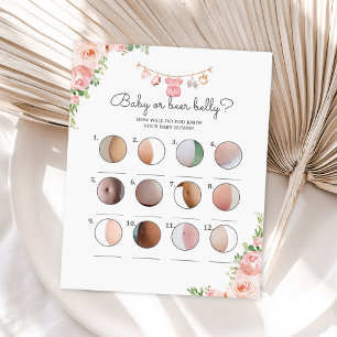 Papier Fille bébé vêtements bébé bébé ou bières jeu ventr