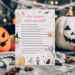 Papier Fille Halloween Devinez qui maman ou papa jeu