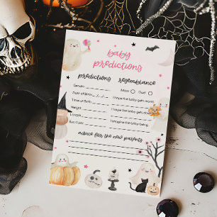 Papier Fille Halloween Petit Boo Baby Predictions Jeu