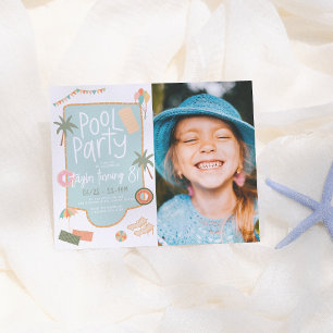 Papier Fille mignonne de fête d'anniversaire de thème de