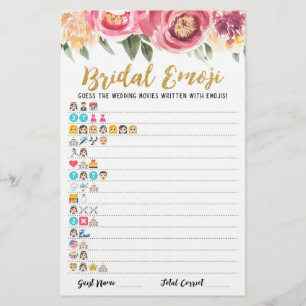 Papier Films de mariage emoji avec réponses Enterrement d