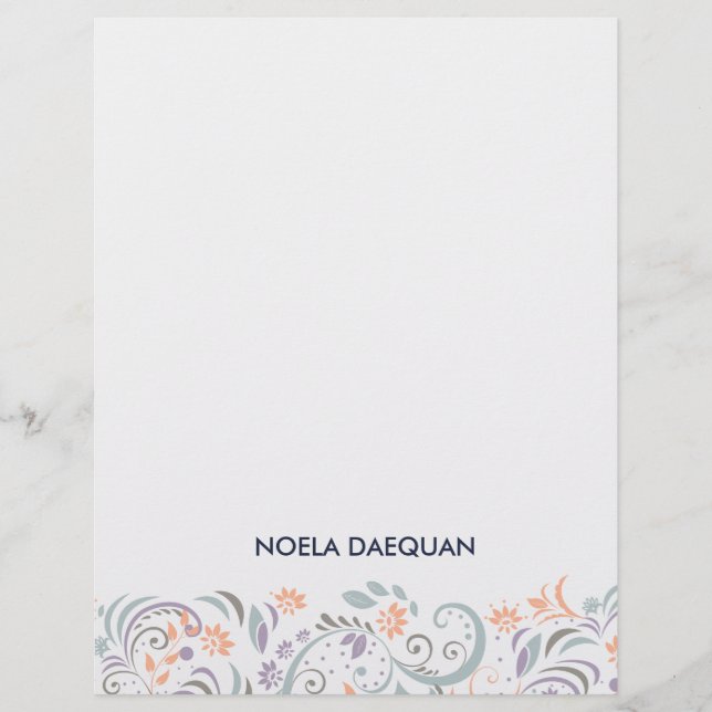 Papier fleur botanique (Devant)