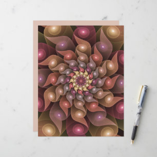 Papier Fleur brillante surréaliste Art Abstrait fractal m