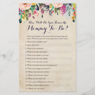 Papier Fleur Connaissez-Vous Bien Le Quiz De Mommy ?