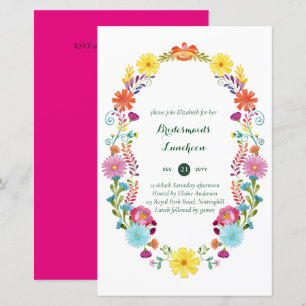 Papier Fleur Folkart Fiesta Faire-part de mariage Boda