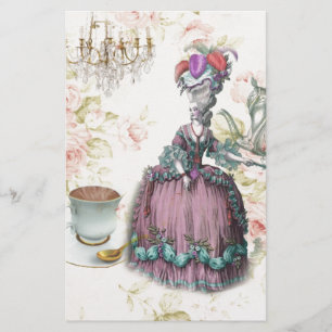 Papier Fleur française Paris Tea Party Marie Antoinette