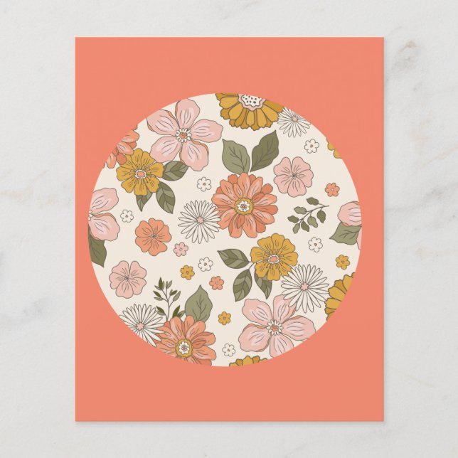 Papier Fleur sauvage Boho (Devant)