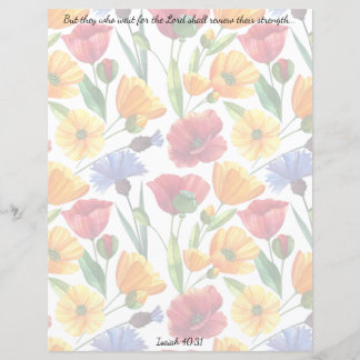 Papier Fleur sauvage Christian Stationery