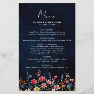 Papier Fleur sauvage Rustic Country Boho Floral Mariage M