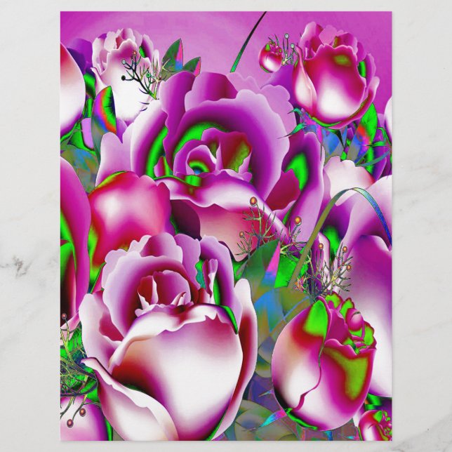 Papier Fleurs (Devant)