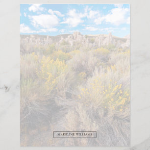 Papier Fleurs Blooming Sagebrush Californie