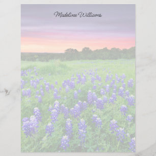 Papier Fleurs Bluebonnets à Sunset Texas