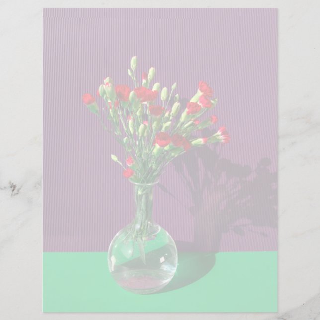 Papier Fleurs | Bouquet Carantion Rouge (Devant)