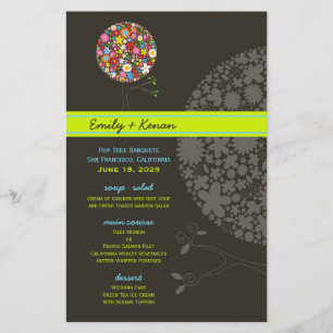 Papier Fleurs de Printemps Whimsical Pop Tree Mariage Par