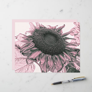 Papier Fleurs de soleil géantes Art Découpage rose Vintag