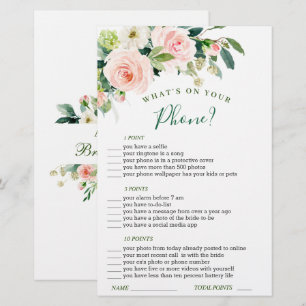 Papier Fleurs de teint rose Jeux de Baby Shower de mariag