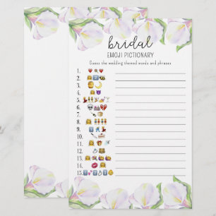Papier Fleurs - jeu de pictionary emoji pour baby shower