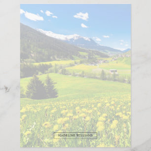 Papier Fleurs Pissenlit Canton des Grisons, Suisse