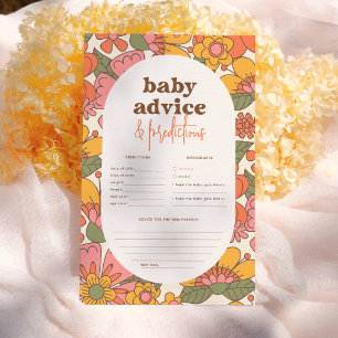 Papier Fleurs Rétro Groovy Bébé Conseils & Prédictions