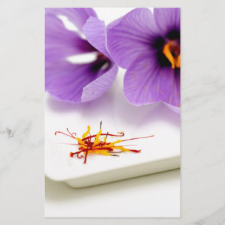 Papier Fleurs safran