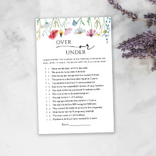 Papier Fleurs sauvages de plus ou moins de Baby Game