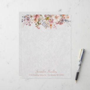 Papier Fleurs sauvages Pastel sur mesure