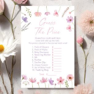 Papier Fleurs sauvages Violet Rose Devinez Le Jeu De Prix