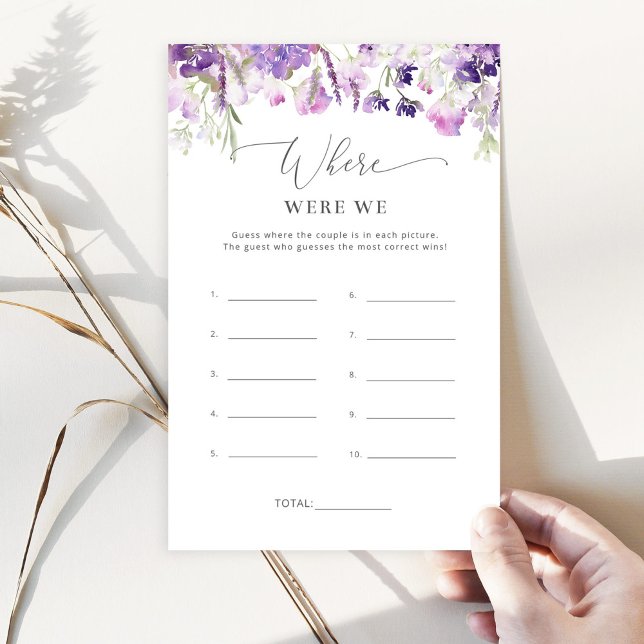Papier Fleurs sauvages violets Étaient nous le jeu de dou (Créateur téléchargé)