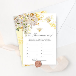 Papier Floral abeille Où étions-nous le jeu de douche nup