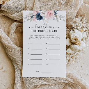 Papier Floral blush navy Quel âge la mariée était-elle à 