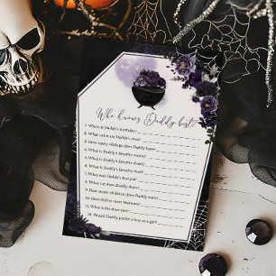 Papier Floral gothique violet Qui connaît Daddy Best Game