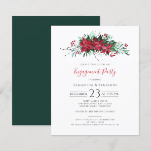 Papier Floral Noël Mission Berries Invitation