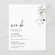 Floral Nous faisons Faire-part de mariage
