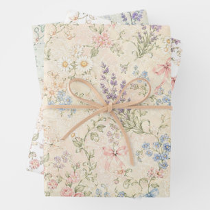 Papier Floral Pastel Grandmillennial Cottage Vinta